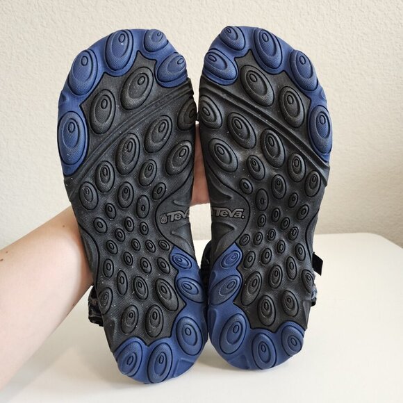 Teva Hurricane XLT2 Black/Blue Strappy Hook & Loop Sandals Hiking Mens 13 - Picture 11 of 11